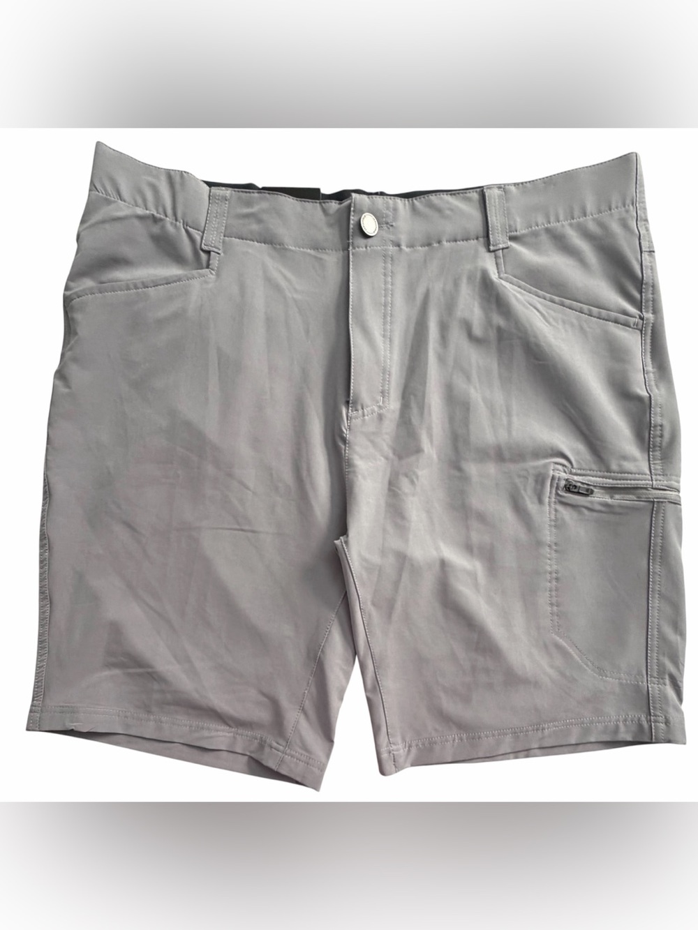 ZeroXposur Men's Hybrid Light Gray Four Way Stretch Lightweight Travel Shorts